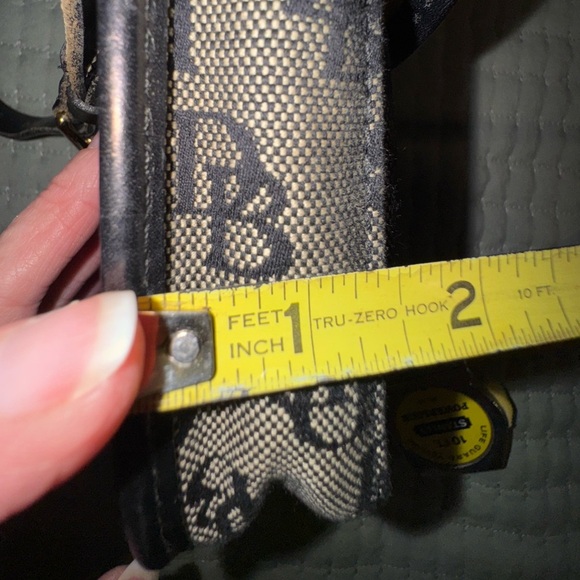 Dooney and Bourke Small Monogram Black and Gray Shoulder Bag - Picture 5 of 8
